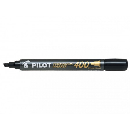 Marker permanent negru varf tesit 4mm p400 pilot