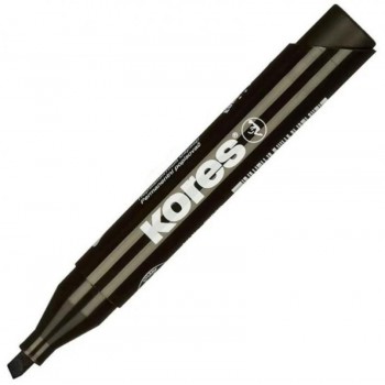 Marker permanent negru varf tesit kores Marker permanent negru varf tesit kores