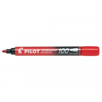 Marker permanent rosu varf rotund 3mm 100 pilot