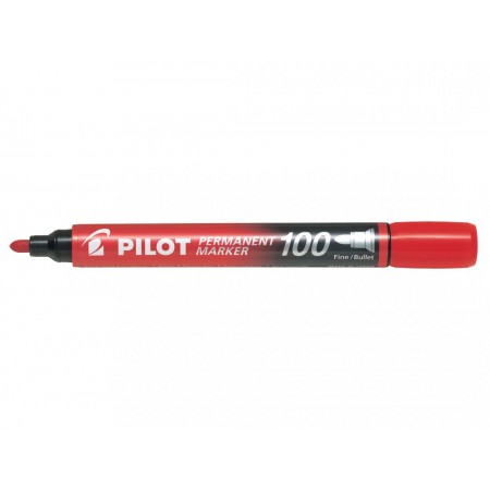 Marker permanent rosu varf rotund 3mm 100 pilot
