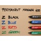 Marker permanent rosu varf tesit 4mm p400 pilot