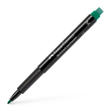 Marker permanent verde m multimark faber-castell