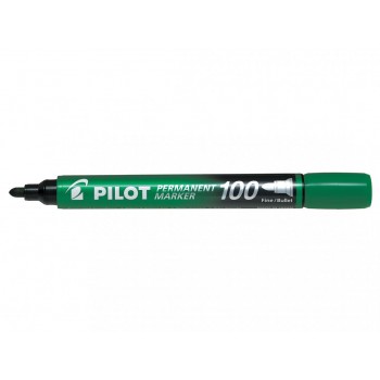 Marker permanent verde varf rotund 3mm 100 pilot