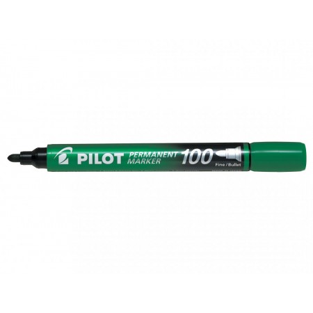 Marker permanent verde varf rotund 3mm 100 pilot