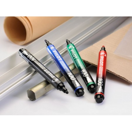 Marker permanent verde varf rotund 3mm 100 pilot