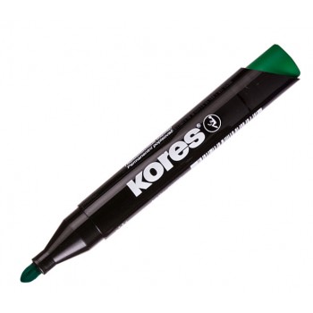 Marker permanent verde varf rotund 3mm kores
