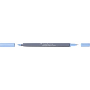 Marker solubil 2 capete goldfaber bleu cer pastel 446 faber-castell