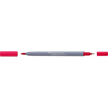 Marker solubil 2 capete goldfaber carmin permanent 126 faber-castell