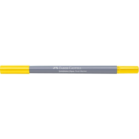 Marker solubil 2 capete goldfaber galben cadmium 107 faber-castell Marker solubil 2 capete goldfaber galben cadmium 107 faber-castell