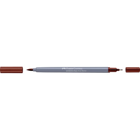 Marker solubil 2 capete goldfaber maro siena ars 283 faber-castell