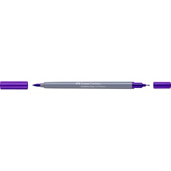 Marker solubil 2 capete goldfaber mov 249 faber-castell