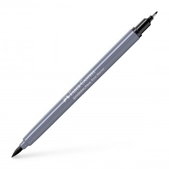 Marker solubil 2 capete goldfaber negru inchis 199 faber-castell