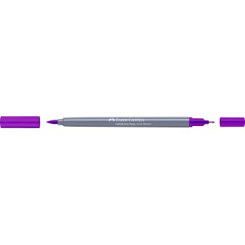 Marker solubil 2 capete goldfaber purpuriu 284 faber-castell