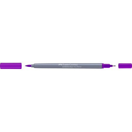 Marker solubil 2 capete goldfaber purpuriu 284 faber-castell