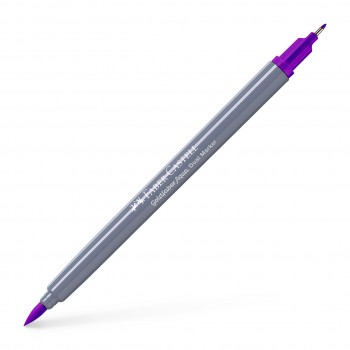 Marker solubil 2 capete goldfaber purpuriu 284 faber-castell