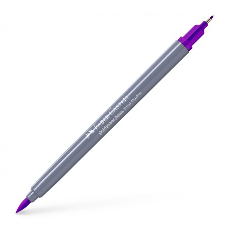 Marker solubil 2 capete goldfaber purpuriu 284 faber-castell
