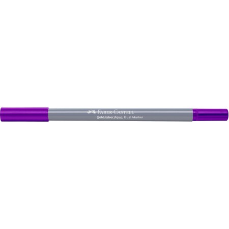 Marker solubil 2 capete goldfaber purpuriu 284 faber-castell