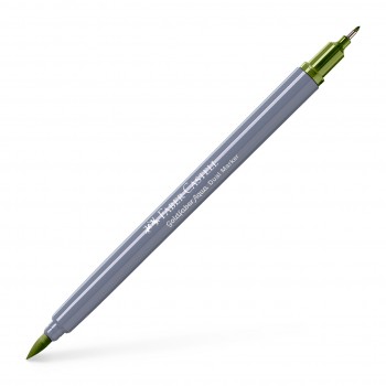 Marker solubil 2 capete goldfaber verde crom opac 174 faber-castell