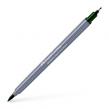 Marker solubil 2 capete goldfaber verde pin 267 faber-castell