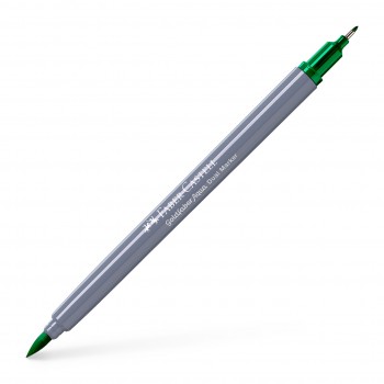 Marker solubil 2 capete goldfaber verde smarald 163 faber-castell