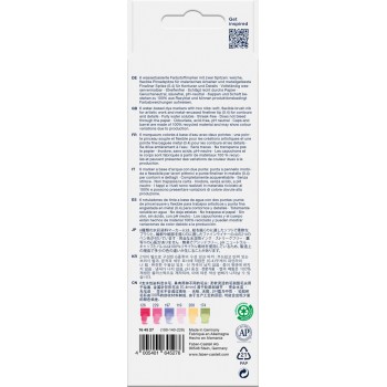 Marker solubil 2 capete set 6 buc flori goldfaber faber-castell