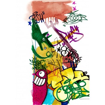 Marker solubil 2 capete set 6 buc graffiti goldfaber faber-castell Marker solubil 2 capete set 6 buc graffiti goldfaber faber-castell