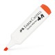 Marker textil portocaliu neon faber-castell