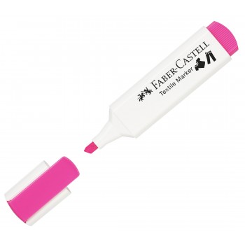 Marker textil roz neon faber-castell