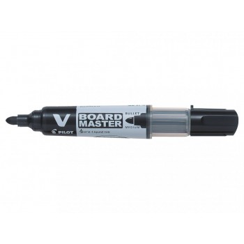 Marker whiteboard negru 6mm varf rotund vboard pilot