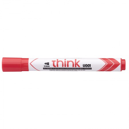 Marker whiteboard rosu 2mm deli