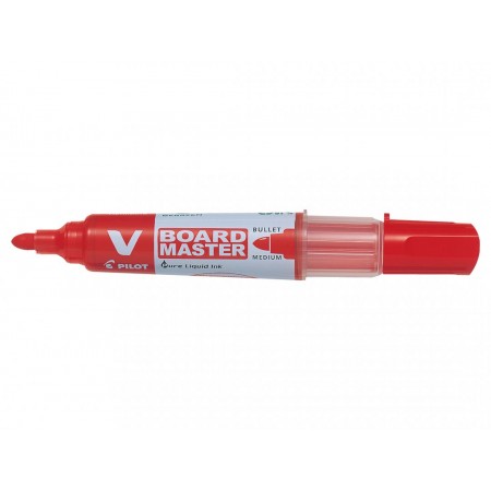 Marker whiteboard rosu 6mm varf rotund vboard pilot