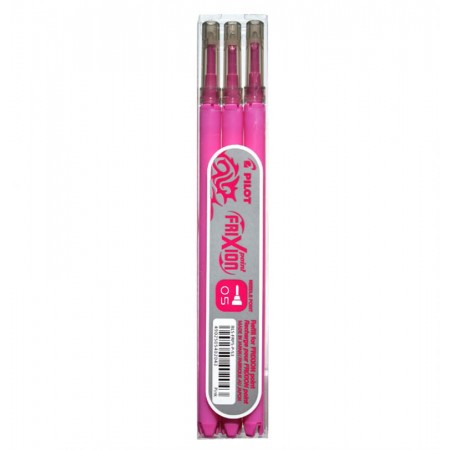 Mina roller 0.5mm roz point 3/set frixion pilot