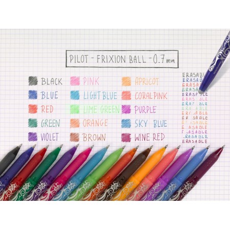 Mina roller 0.7mm maro 3/set frixion pilot