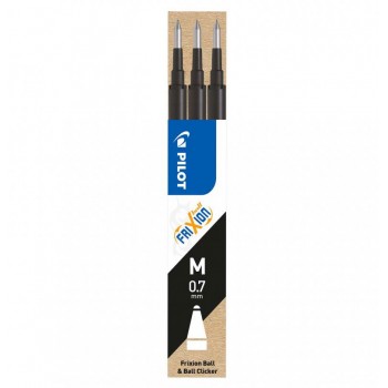 Mina roller 0.7mm neagra 3/set frixion pilot