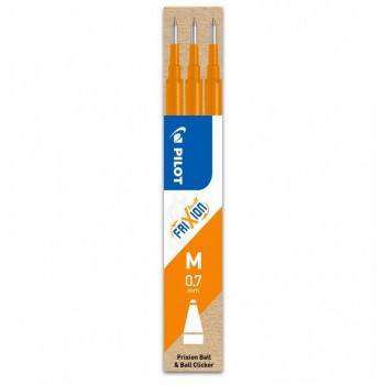 Mina roller 0.7mm portocalie 3/set frixion pilot
