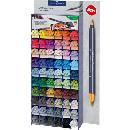 Modul acrilic 300 buc sketch marker 2 capete goldfaber faber-castell Modul acrilic 300 buc sketch marker 2 capete goldfaber faber-castell