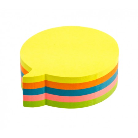 Notes adeziv 70*70mm "dialog" 5 culori neon*50 file kores