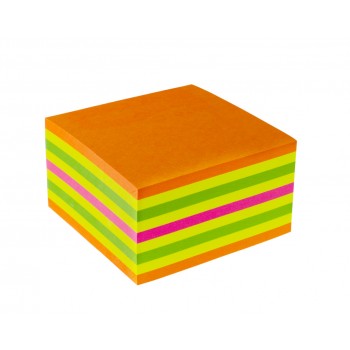 Notes adeziv 75*75mm neon mixt summer 450 file kores
