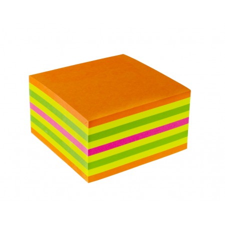 Notes adeziv 75*75mm neon mixt summer 450 file kores