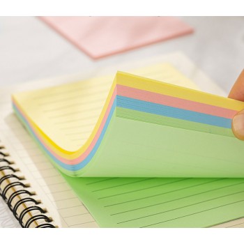 Notes adeziv 76 x 76 mm 4 x 25 file r-v-g-a liniat deli