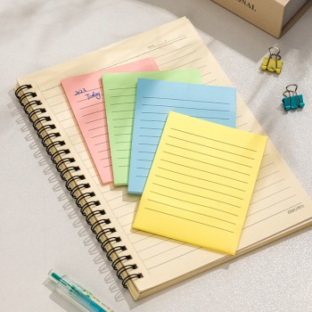 Notes adeziv 76 x 126 mm 4 x 25 file r-v-g-a liniat deli