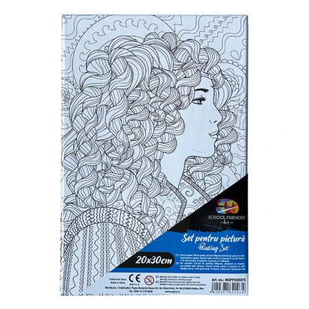 Panza predesenata pe sasiu 20*30cm mandale fata sf art pigna