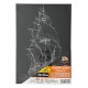 Panza predesenata pe sasiu neagra 20*30cm corabie sf art pigna Panza predesenata pe sasiu neagra 20*30cm corabie sf art pigna