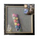 Panza predesenata pe sasiu neagra 30*30cm far sf art pigna