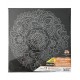 Panza predesenata pe sasiu neagra 30*30cm mandale sf art pigna