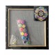 Panza predesenata pe sasiu neagra 30*30cm mandale sf art pigna