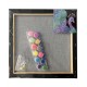Panza predesenata pe sasiu neagra 30*30cm paun sf art pigna Panza predesenata pe sasiu neagra 30*30cm paun sf art pigna