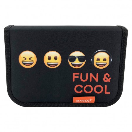 Penar neechipat 1 fermoar 2 extensii emoji negru fun and cool pigna Penar neechipat 1 fermoar 2 extensii emoji negru fun and cool pigna