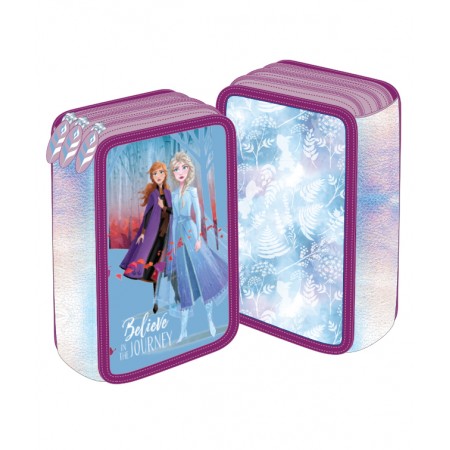 Penar neechipat 3 fermoare frozen 2 albastru-violet pigna