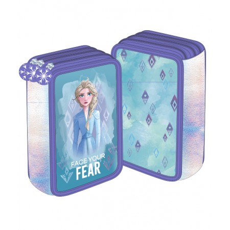 Penar neechipat 3 fermoare frozen 2 turcoaz-violet pigna Penar neechipat 3 fermoare frozen 2 turcoaz-violet pigna
